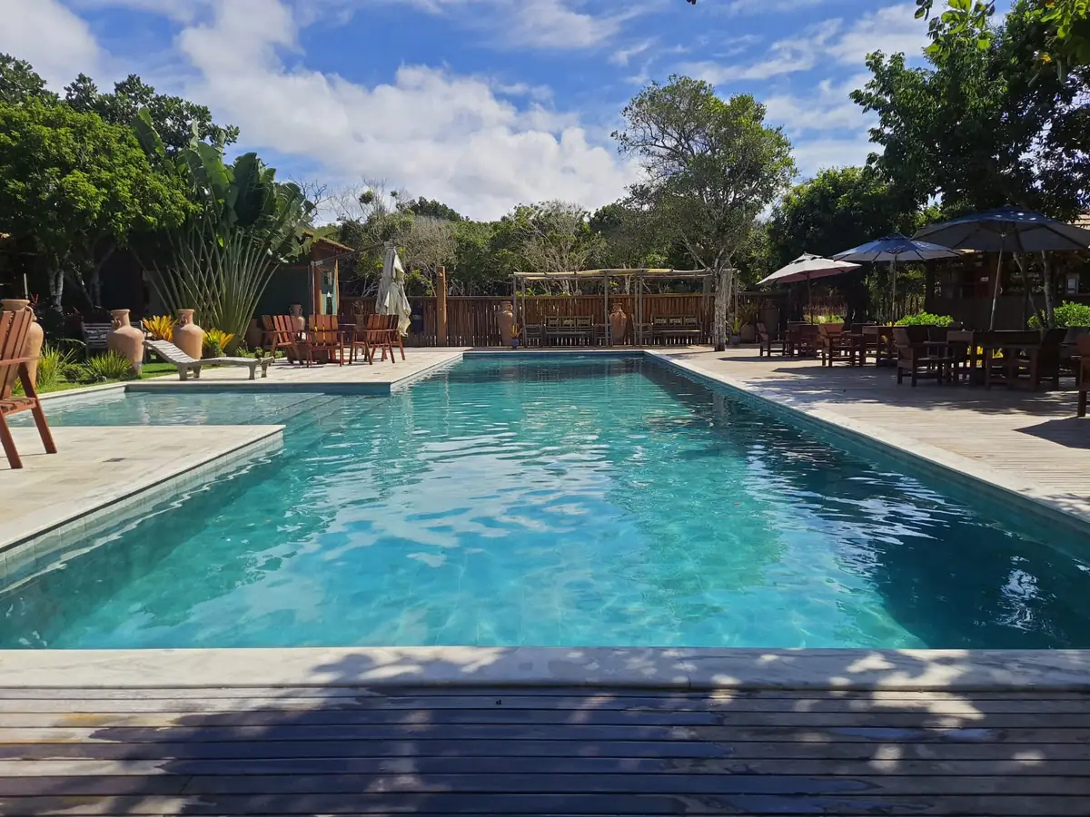 A piscina do beach clube