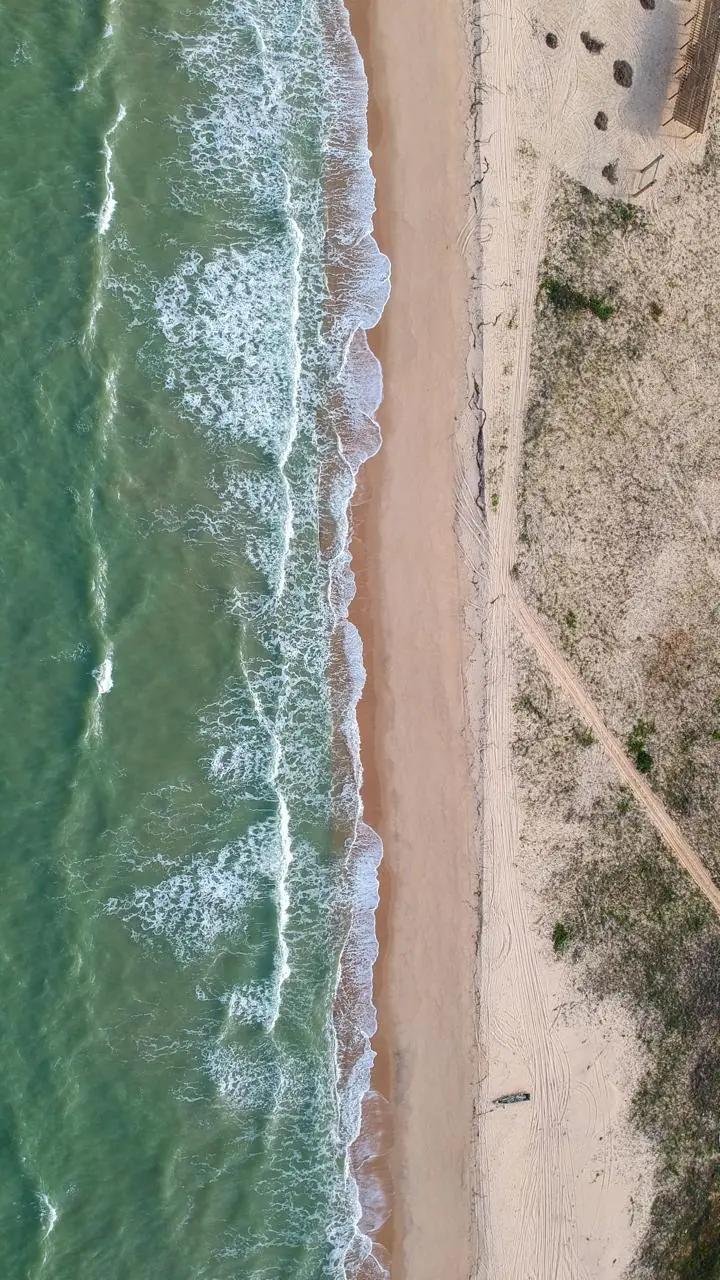 A arrebentação, vista do alto